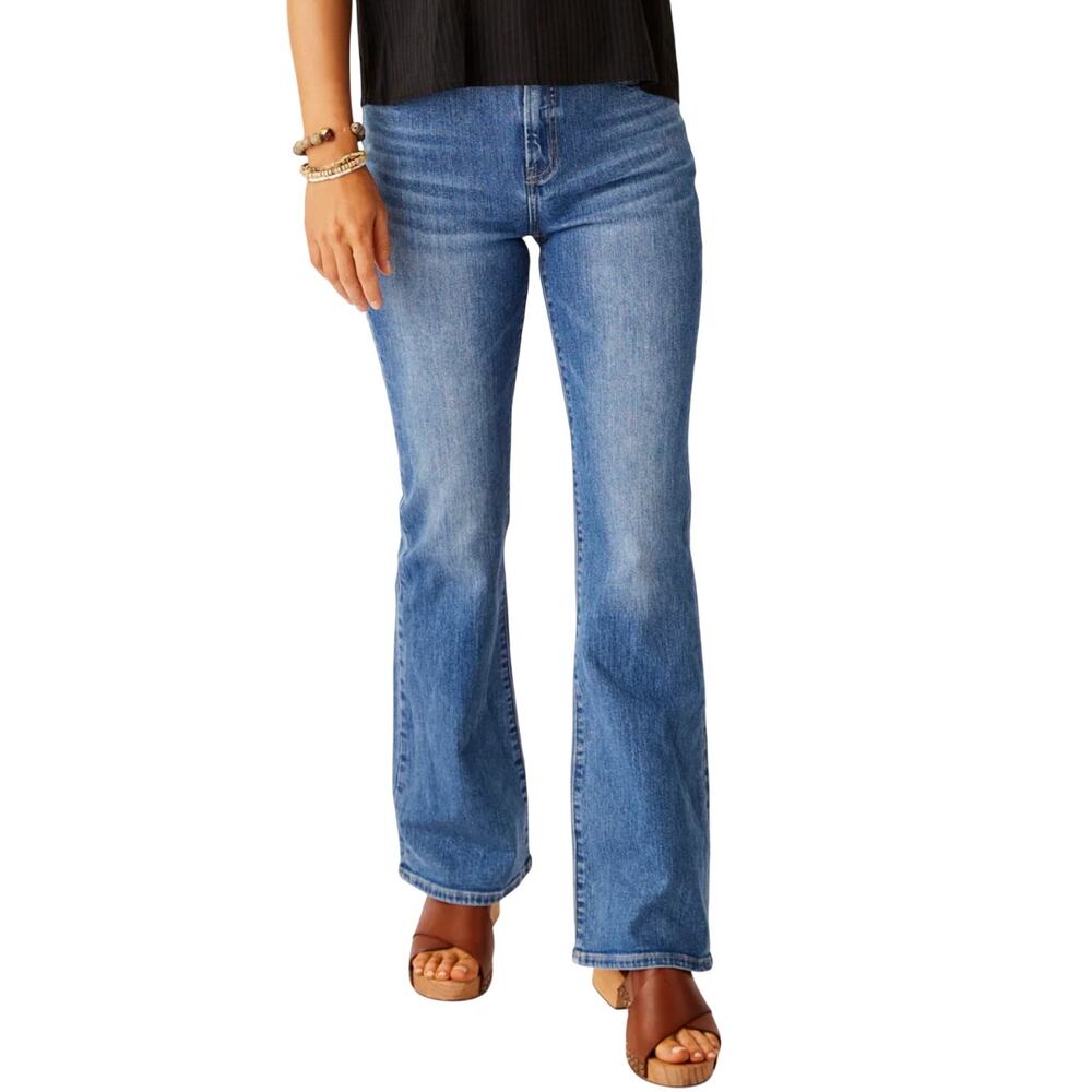 Carve Designs Tibby Flare Jeans High Rise Organic Cotton 12